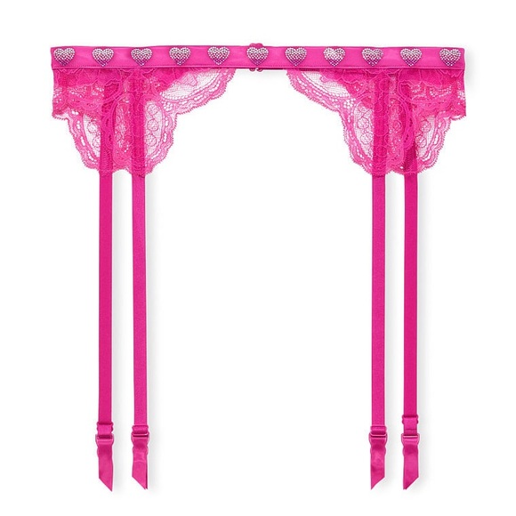 Brand new! Victoria’s Secret shine heart rhinestone garter belt - Picture 2 of 4